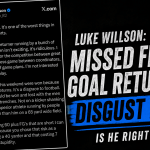 Luke Willson’s comments criticizing missed field goal returns in OUA football and asking whether he is right.