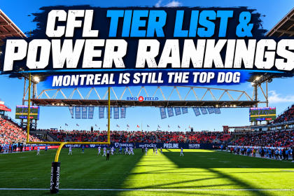 CFL Power Rankings Tier List featured image at BMO Field with Montreal ranked as the CFL’s top team.